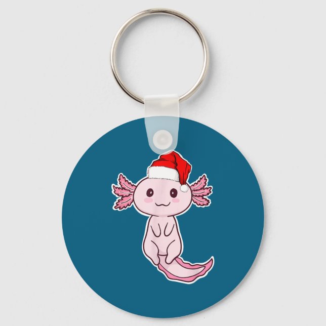 Porte-clés Christmas Axolotl  (Recto)