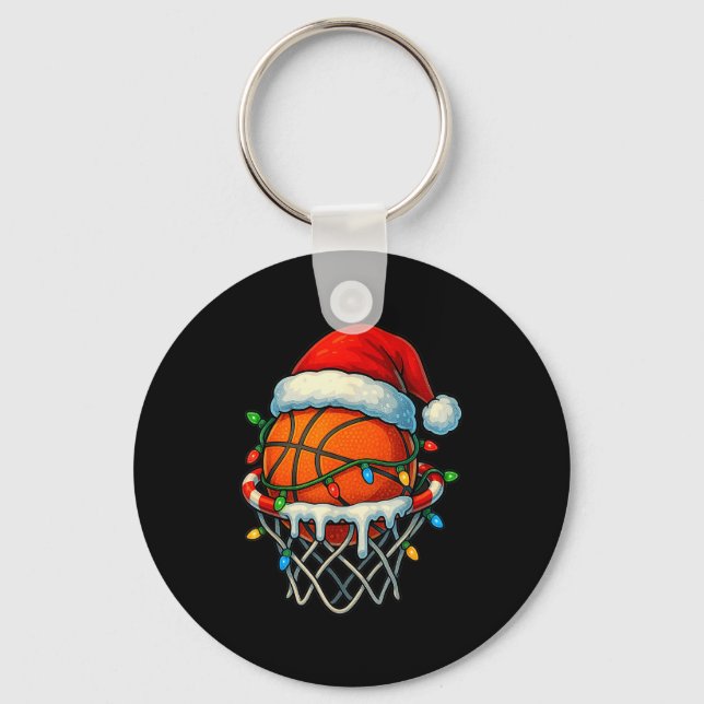 Porte-clés Christmas Basketball Ice Cream Drip For Boys Kids  (Recto)