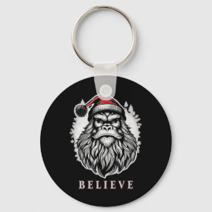 Porte-clés Christmas Bigfoot - Croire En Bigfoot Portant San