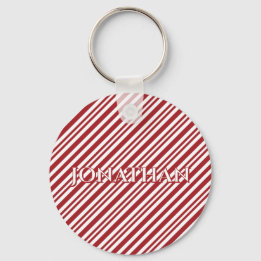 Porte-clés Christmas Candy Cane Stripes keychain