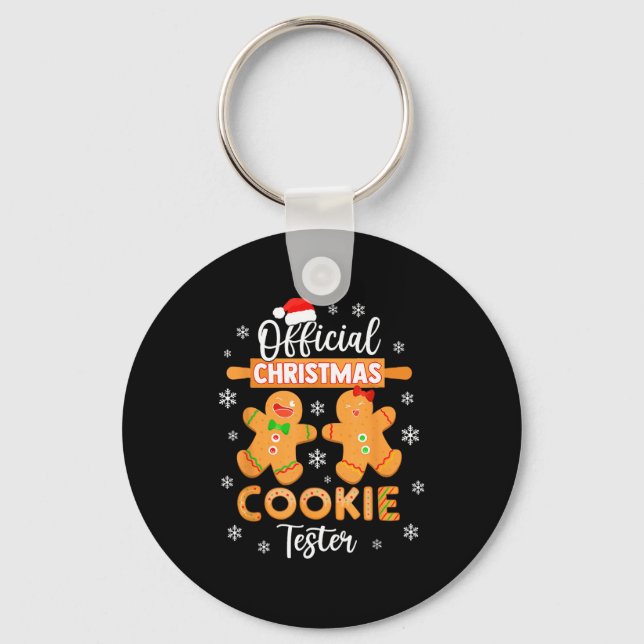 Porte-clés Christmas Cookie Tester Taster Baking Crew Toddle  (Recto)