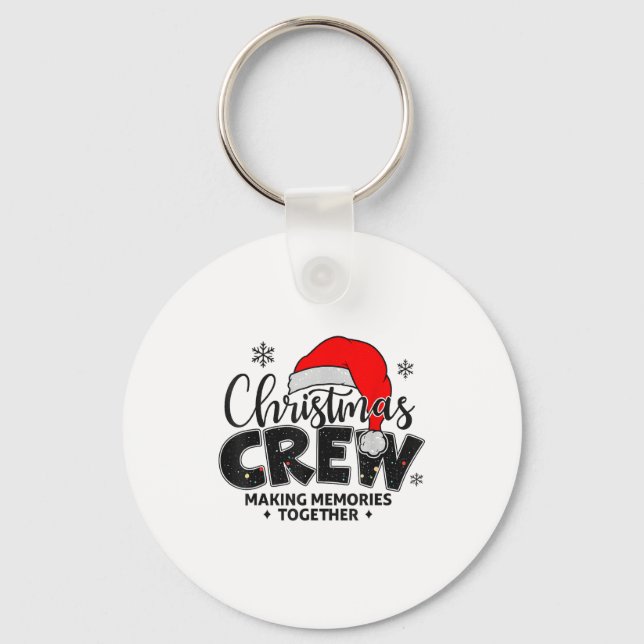Porte-clés Christmas Crew Xmas Lights Family Matching Pajamas (Recto)