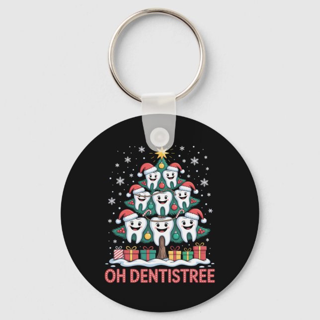 Porte-clés Christmas Dental Squad Oh Dentistree  (Recto)