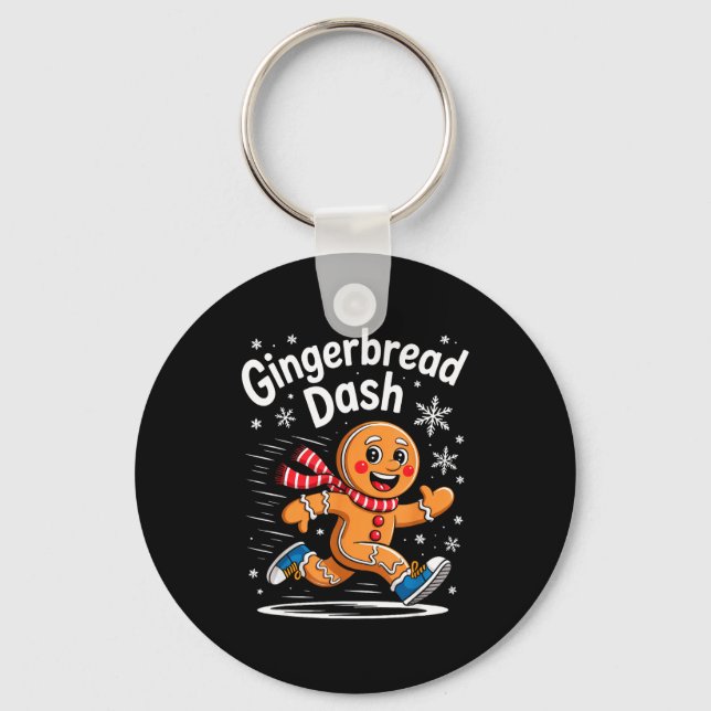 Porte-clés Christmas Gingerbread Dash Running Runner Xmas Mar (Recto)