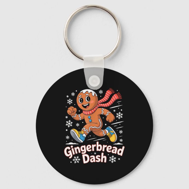 Porte-clés Christmas Gingerbread Dash Running Runner Xmas Mar (Recto)