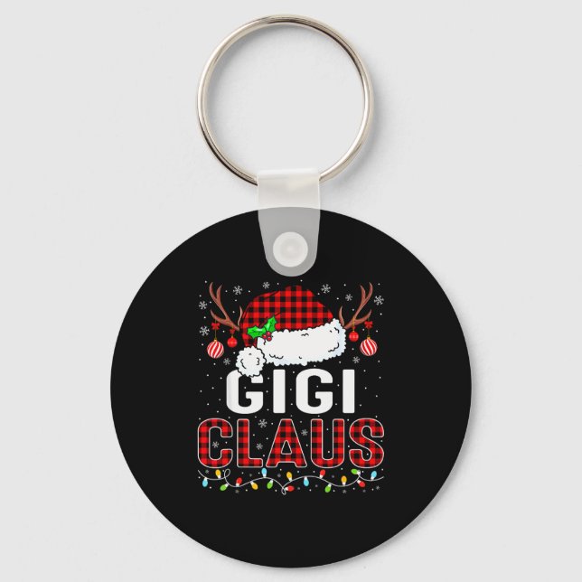Porte-clés Christmas Lights Gigi Claus Family Matching Xmas P (Recto)