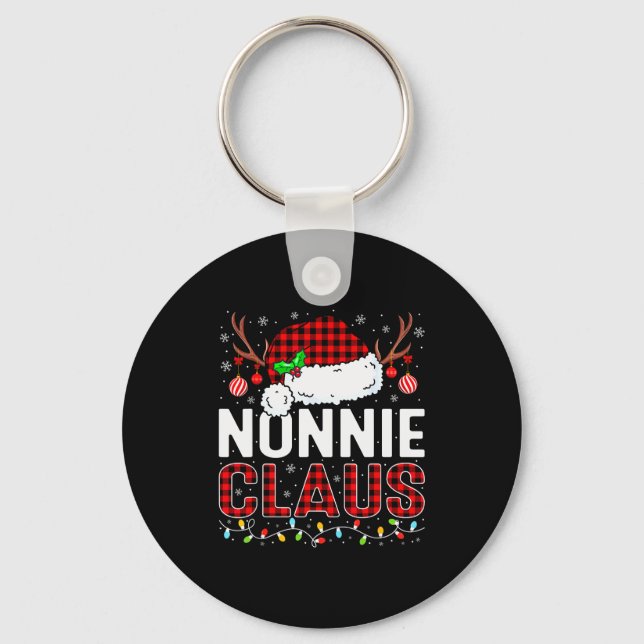 Porte-clés Christmas Lights Nonnie Claus Family Matching Xmas (Recto)