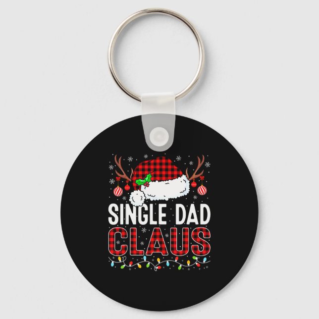 Porte-clés Christmas Lights Single Dad Claus Family Matching  (Recto)
