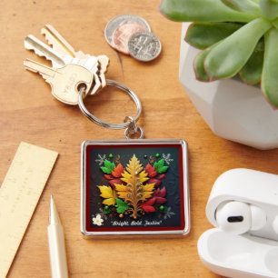 Porte-clés "Christmas Nature Bliss"