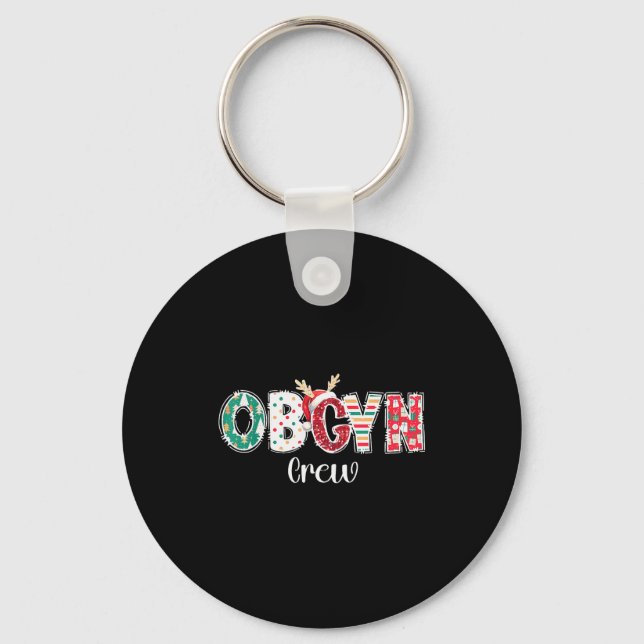 Porte-clés Christmas Obgyn Crew Obstetrics Ob Gyn Group Team  (Recto)