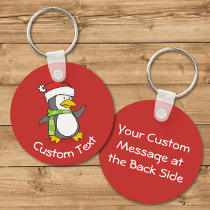 Porte-clés Christmas Penguin Walking on Snow Keychain