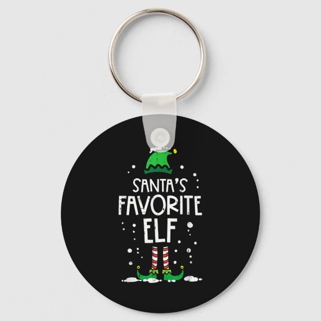 Porte-clés Christmas Santas Favorite Elf Xmas Matching Kids M (Recto)