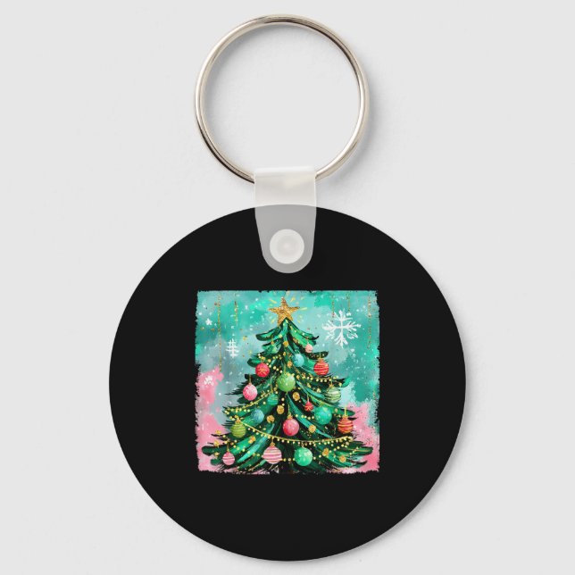 Porte-clés Christmas Tree Ornaments Holiday Xmas Lights Men W (Recto)