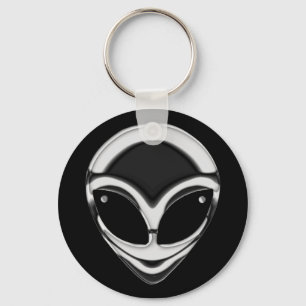 PORTE-CLÉS CHROME ALIEN HEAD