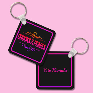 Porte-clés Chucks & Perles Voter Kamala Black