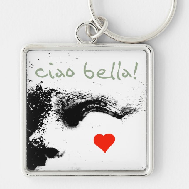 Porte-clés ciao bella ! (Devant)