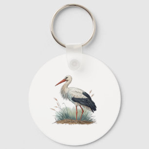 Porte-clés Cigogne