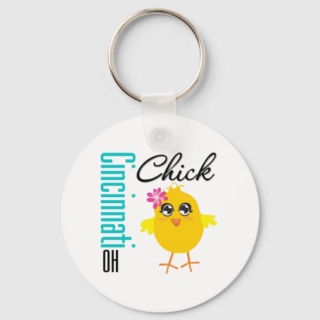 Porte-clés Cincinnati OH Chick (Recto)