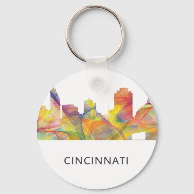 PORTE-CLÉS CINCINNATI OHIO SKYLINE WB1 - (Recto)