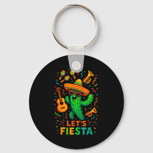 Porte-clés Cinco de mayo fête mexicaine cactus drôle de party