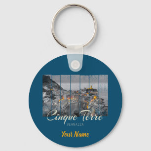 Porte-clés Cinque Terre Vernazza Italie Souvenir vintage
