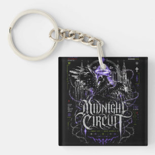 Porte-clés Circuit Minuit Gothique Cyberpunk Graphique