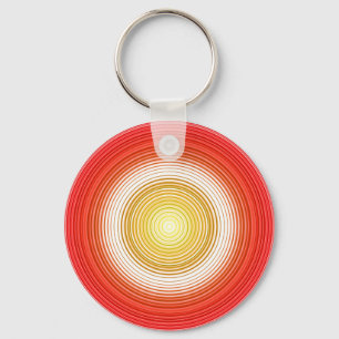 Porte-clés Circular - red orange yellow keychain
