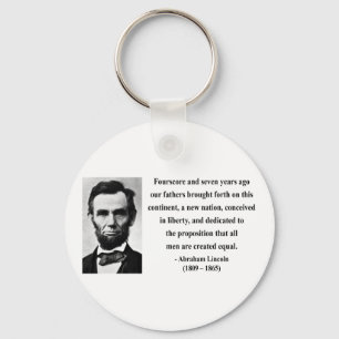 Porte-clés Citation 5b d'Abraham Lincoln