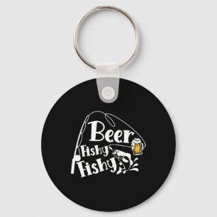 Porte-clés Citation Amoureux de Bière Poisson Poisson Drôle P