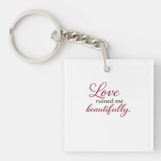 Porte-clés Citation Dark Romance | Esthétique d'amour gothiqu
