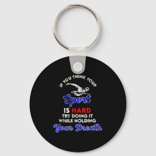 Porte-clés Citation De Baignade vintage - Lunettes De Bain Gr