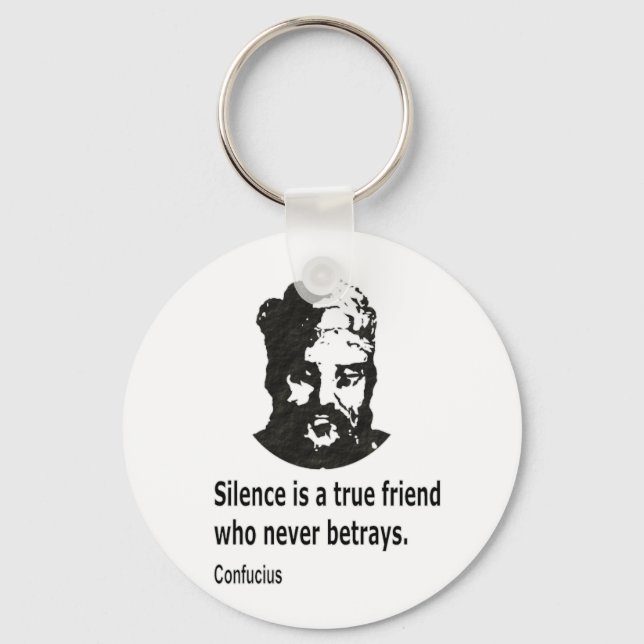 Porte-clés Citation De Confucius (Recto)