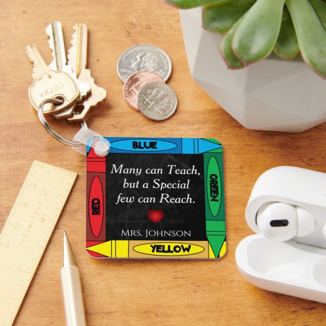 Porte-clés Citation de l'enseignant #2- Personnaliser (Bureau)