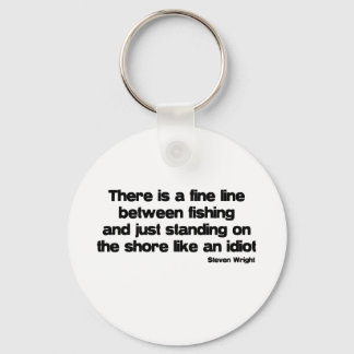 Porte-clés Citation de pêche amusante