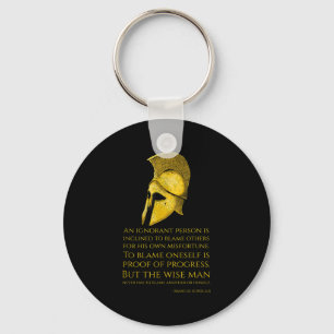 Porte-clés Citation de philosophie stoïque de Marcus Aurelius