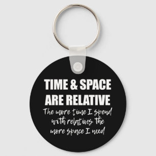 Porte-clés Citation de science familiale amusante Typographie