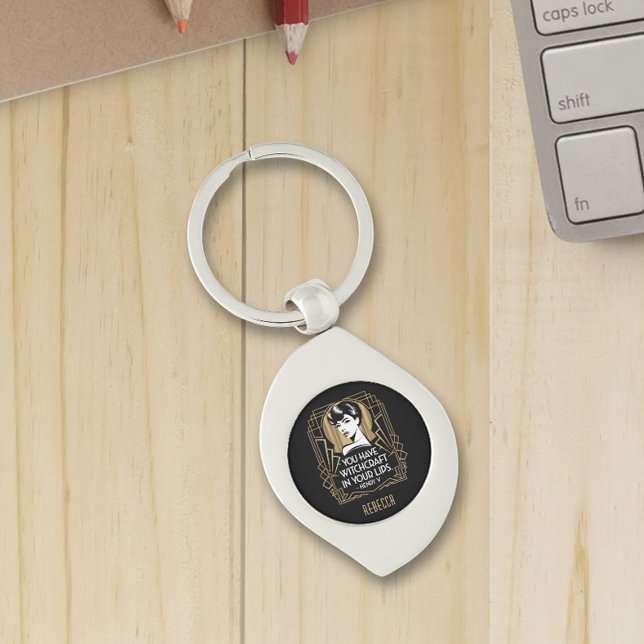 Porte-clés Citation de typographie personnalisée tendance mod (Créateur téléchargé)