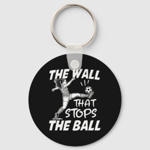 Porte-clés Citation drôle de défense de football - Le mur qui