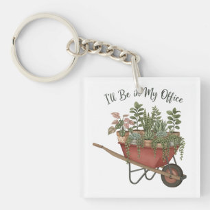 Porte-clés Citation drôle de l'amant des plantes «Je serai da