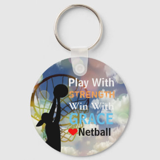 Porte-clés Citation du lecteur de netball Inspirational Love