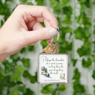Porte-clés citation littéraire pour les amoureux d