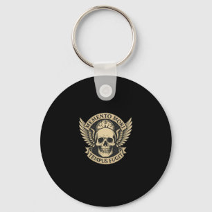 Porte-clés Citation Long S De Memento Mori Tempus Fugit Latin