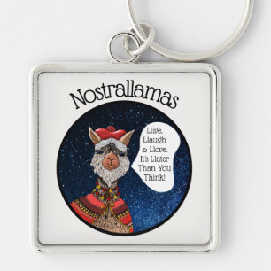 Porte-clés Citation Motivationnelle Mignonne Nostradamus Llam