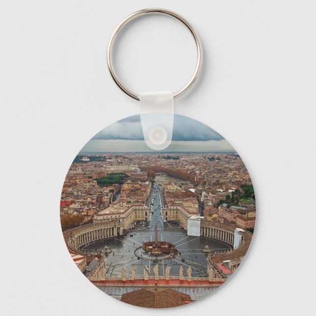 Porte-clés Cité du Vatican - Vue de la basilique Saint-Pierre (Recto)