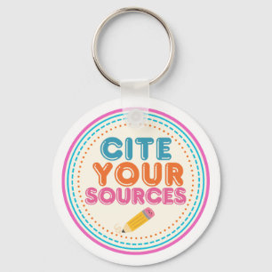 Porte-clés citer vos sources porte - clé