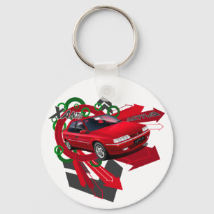 Porte-clés Citroen Xantia Activa Bague à clé illustrée