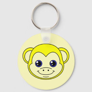 Porte-clés Citron de singe mignon