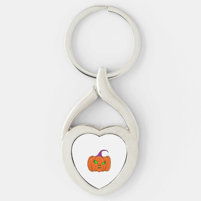 Porte-clés Citrouille Alien Halloween (Devant)