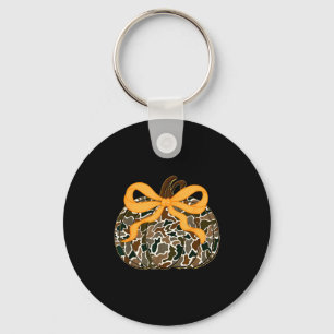 Porte-clés Citrouille Coquette Bow Action de grâce Automne Fe