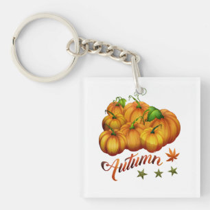 Porte-clés Citrouille d'automne